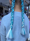 Jumbo Hair Braid (BRFCB001) - Blue, Light Blue, Light Spearmint & White