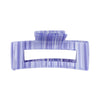 Image of purple midi hair claw on white background