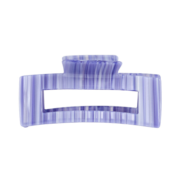 Image of purple midi hair claw on white background