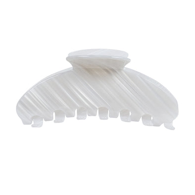 Image of white extra large hair claw on white background