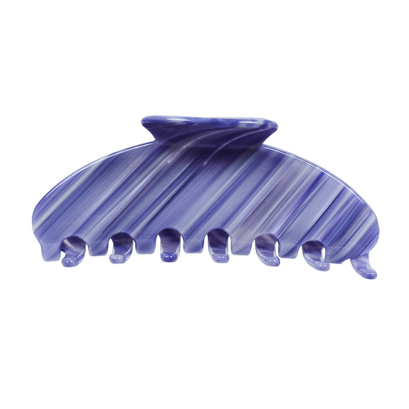 Image of lilac midi hair claw on white background