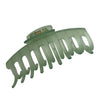 Translucent large hair claw in seagreen colour made with acrylic material.