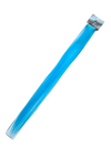 Clip in blue hair extension. Measurements: 50cm x 3.5cm.  Soft synthetic fibre hair.