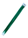 Clip in green hair extension. Measurements: 50cm x 3.5cm. Soft synthetic fibre hair.