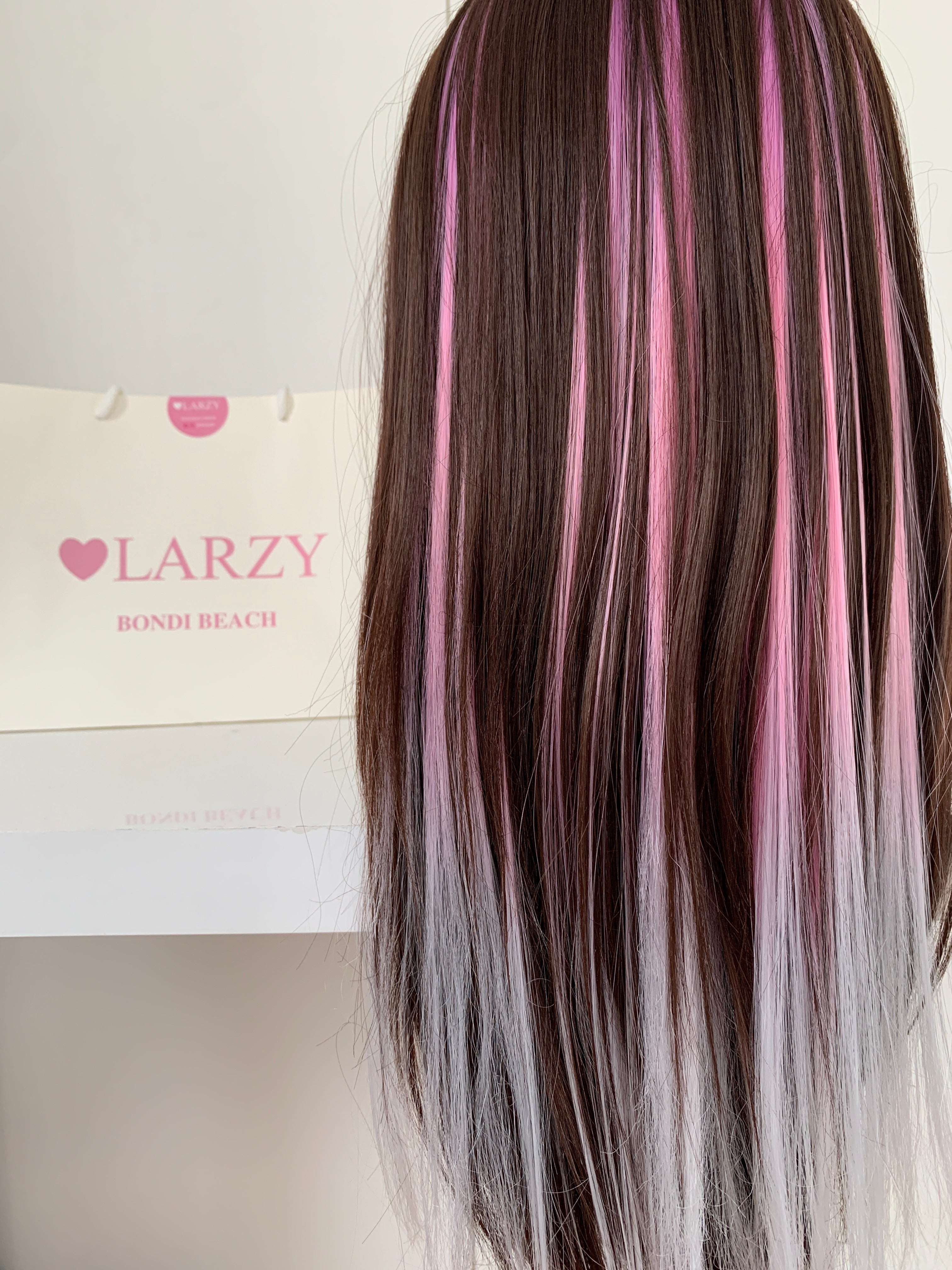 brown pink and purple ombre hair