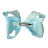 Light blue diamonte hair bow.