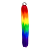 Rainbow colour hair extension.